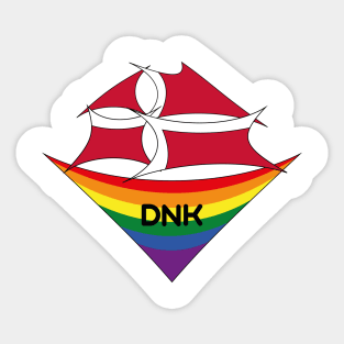 Danmark pride flag Sticker